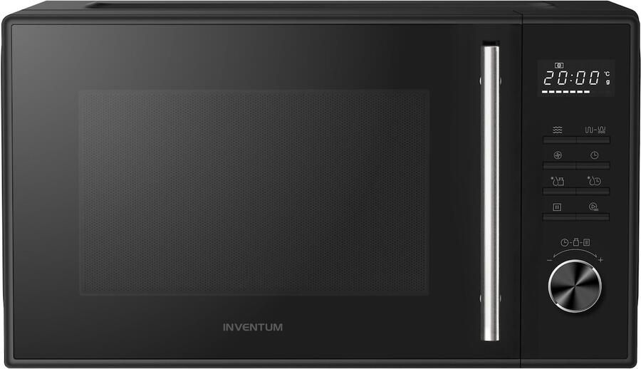 Inventum MN237CB Combimagnetron 23L 900W Hetelucht- en grillfunctie 10 kookprogramma's 4 combistanden Ontdooifunctie Kinderslot Zwart