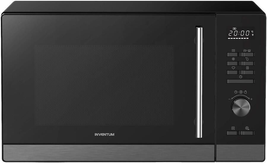 Inventum MN327CB Combimagnetron 32L 1000W Hetelucht- en grillfunctie Met draaispit 10 programma's 4 combistanden Ontdooifunctie Zwart
