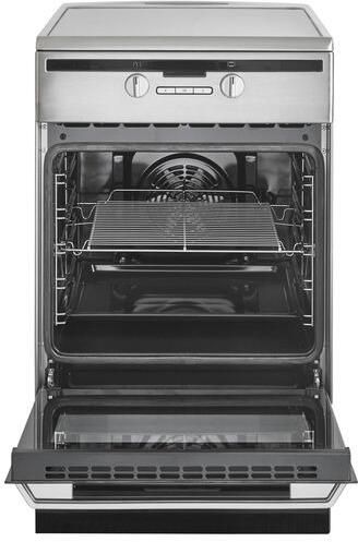 Inventum VFI5042RVS Vrijstaand inductie fornuis Elektrische oven 4 kookzones 50 cm 65 liter RVS Zwart - Foto 2