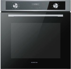 Inventum IOM6072RK Inbouw combi-oven Multifunctioneel Grill 72 liter 60 cm hoog Tot 250°C Zwart RVS