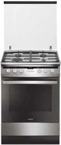 Inventum VFG6034WGRVS Vrijstaand gasfornuis RVS