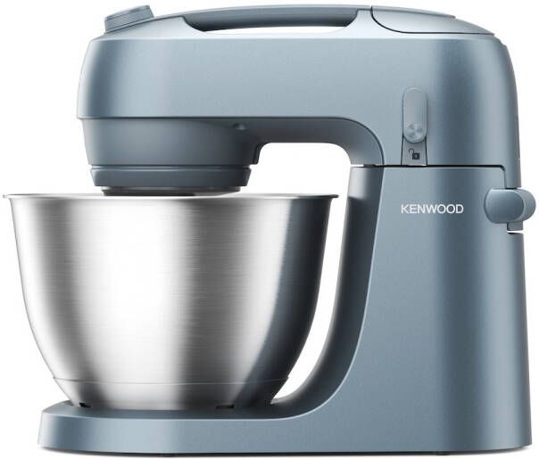 Kenwood GO keukenmachine KZM35.000GY Blauw 4L mengkom Handvat voor gemakkelijk verplaatsen Compacte keukenrobot Opbergen in keukenkast of lade [onderdeel GO collectie]