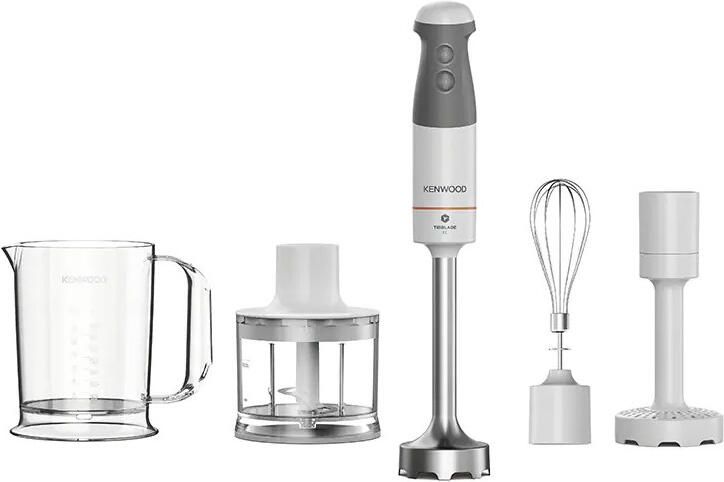 Kenwood HBM40.306WH blender Staafmixer 850 W Grijs Transparant Wit