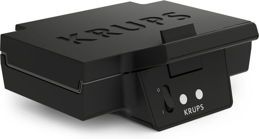 Krups Iconic FDK462 Tosti-apparaat Keramische Anti-aanbaklaag Stijlvol Design Verticaal Opbergen 850W Zwart - Foto 4