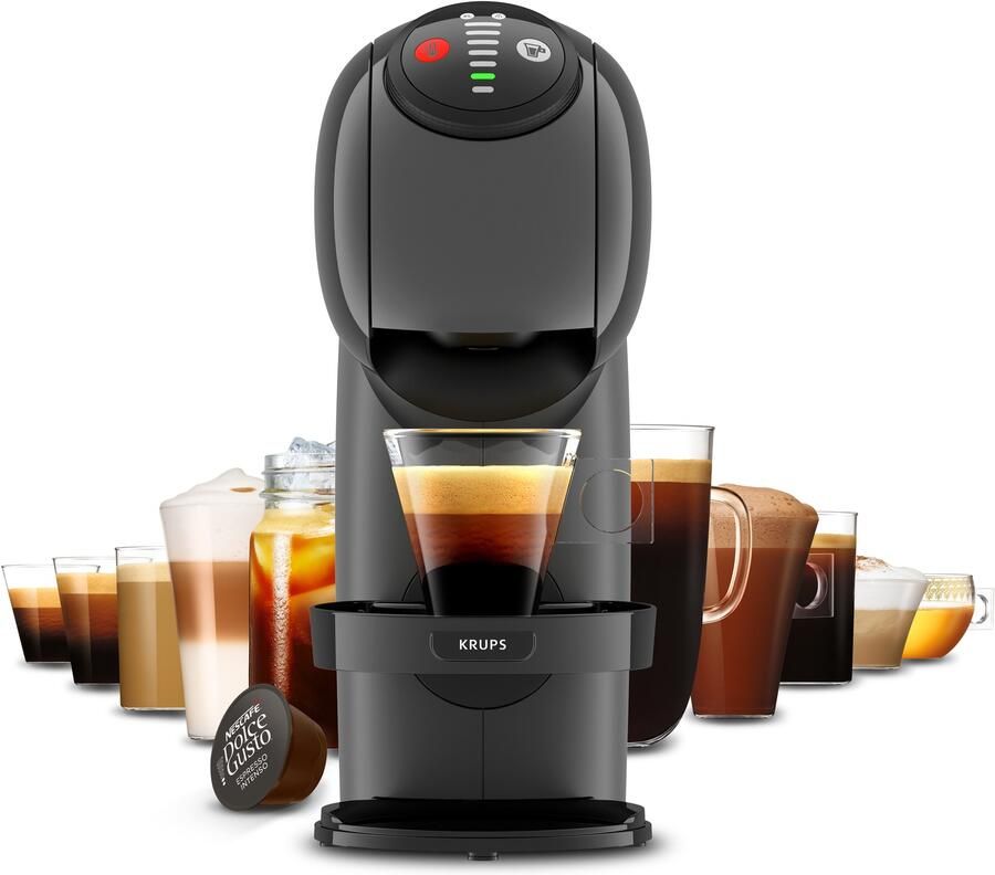 Krups NESCAFÉ Dolce Gusto Genio S KP243B Koffiecupmachine Antraciet Automatische Stop Eenvoudig Personaliseren Met XL-functie Voor Dolce Gusto Cups - Foto 6