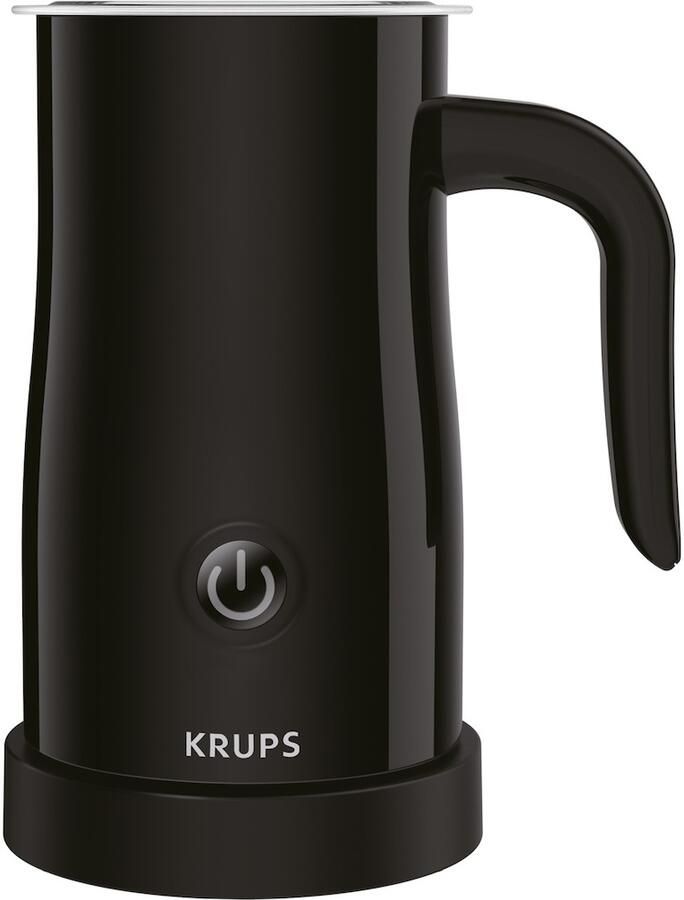 Krups XL1008 Elektrische Melkopschuimer Zwart Compact Geschikt voor Warme en Koude Melk
