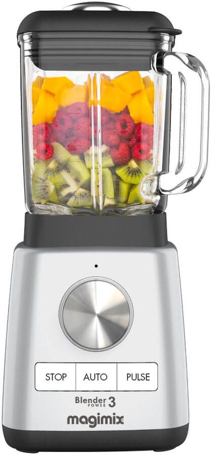 Magimix Blender Power 3 Smoothie Maker 1 2 Liter Ice Crusher Mat Chroom