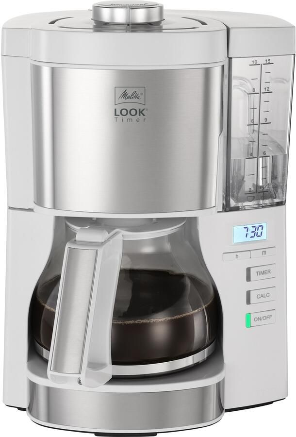 Melitta Filterkoffieapparaat Look Timer 1025-07 wit 1 25 l