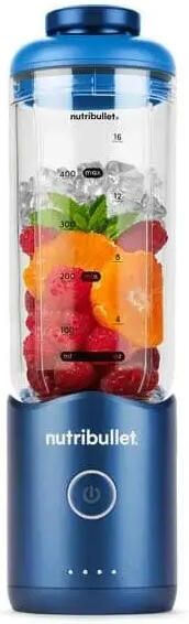 NutriBullet FLEX Portable Blender To Go Draagbare Blender Oplaadbare Blender 590 ml To Go Beker incl. Draaghengsel Blauw - Foto 2