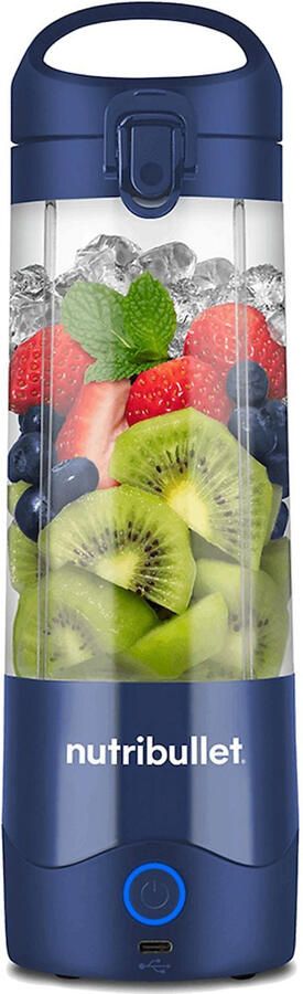NutriBullet Portable Draagbare Blender To Go Oplaadbare Blender Mini Blender On The Go Draadloos Donkerblauw - Foto 1