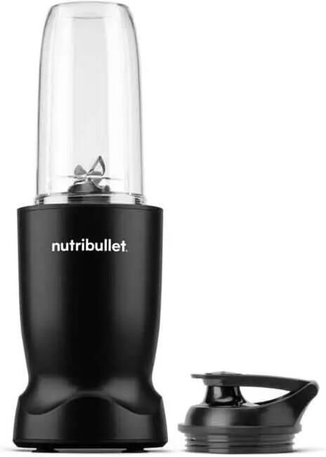 NutriBullet Turbo Blender Smoothie Maker 1000 Watt 6-delige Set 900 ml & 590 ml Drinkbeker 2 To-Go Deksels Zwart