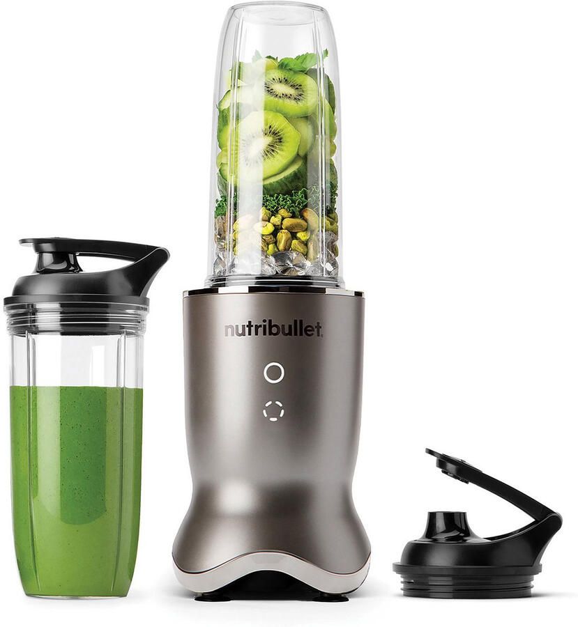 NutriBullet Ultra Blender Incl. Mixing Accessoires en To Go Beker Verlichte Touch Knoppen Pulse Functie 1200 Watt Stainless Steel - Foto 2