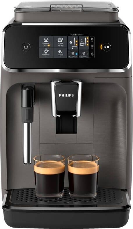 Philips 2200 Series EP2224 10 Espressomachine 2 Soorten Koffie + Heet Water Kasjmiergrijs + AquaClean Filter - Foto 2