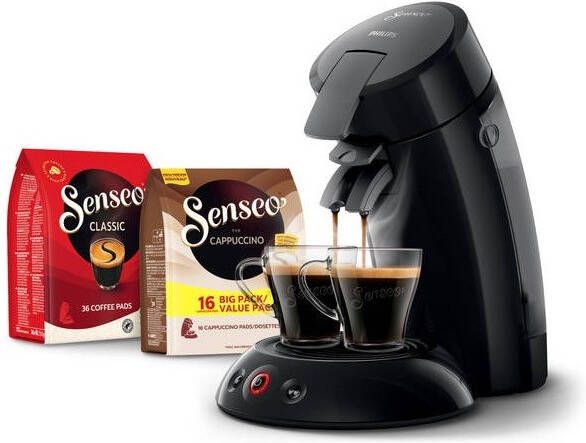 Philips Senseo Original Koffiepadmachine HD6553 67 Keuze uit 1 of 2 Kopjes Automatische Uitschakeling Duurzame Materialen Zwart - Foto 6