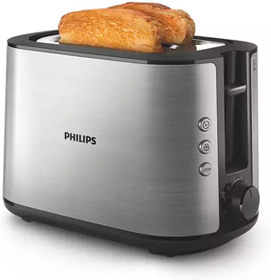 Philips Heerlijk knapperig geroosterd brood zelfgesneden of voorgesneden met de HD2650 90 broodrooster