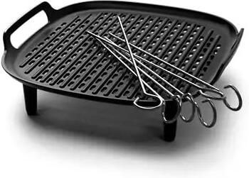 Philips Grillpan-inzet HD9959 00 voor Airfryer XXL 5000 Serie incl. 6 spiesen vaatwasmachinebestendig - Foto 2