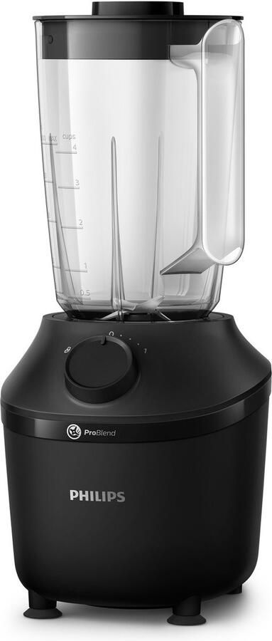 Philips Blender HR2041x41 3000 Series met ProBlend-technologie 1 9l-container en 1 snelheidsniveau + impulsinstelling zwart - Foto 3