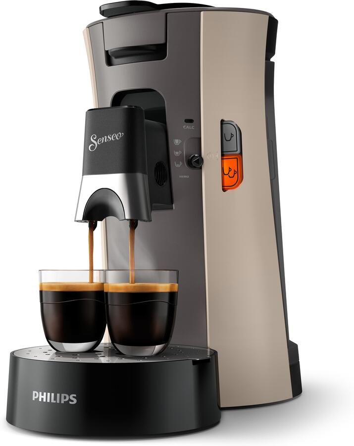 Philips Senseo Select Koffiepadmachine CSA240 30 Keuze uit 1 of 2 Kopjes Instelbare Intensiteit Automatische Uitschakeling Nougat en Kasjmiergrijs - Foto 9