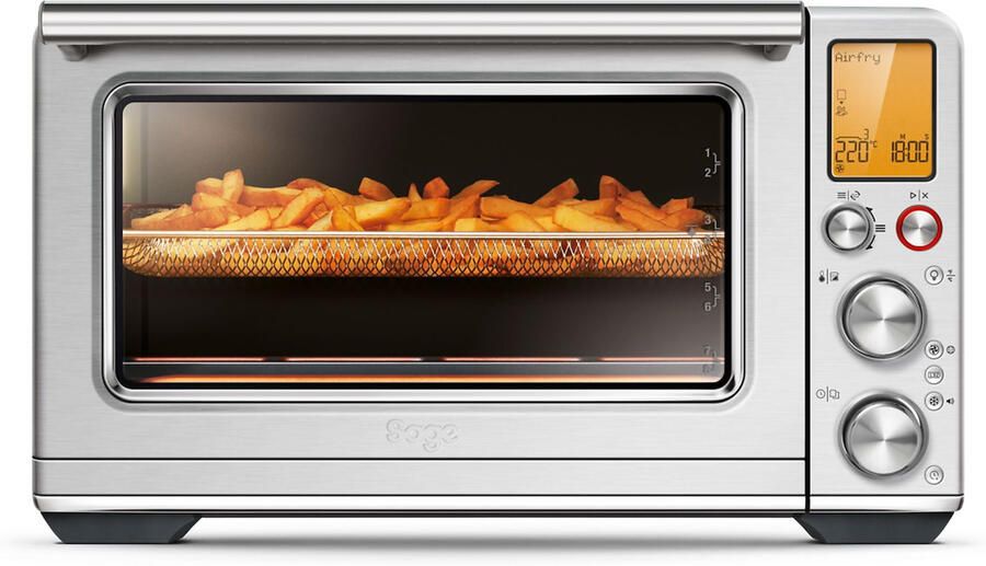 Sage The Smart Oven™ Air Fryer XL 14 Slimme Functies Airfryen & Meer Extra Grote Capaciteit Snellere Bereiding Intuïtief LCD-scherm Krachtige 2400W Prestaties
