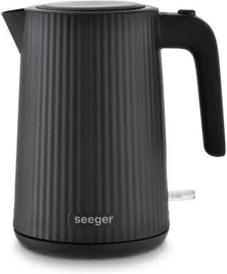 SEEGER Design Elektrische Waterkoker 1.7 liter BPA-Vrij Anti-Kalk Filter 2200 Watt Zwart SGR100BK - Foto 2