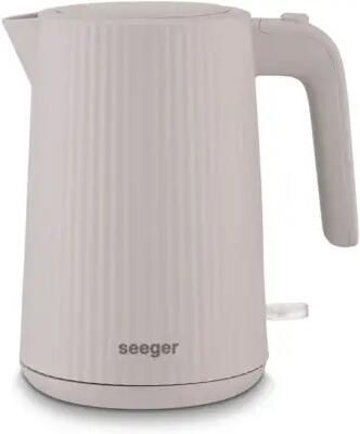 SEEGER Design Elektrische Waterkoker 1.7 liter BPA-Vrij Anti-Kalk Filter 2200 Watt Beige SGR100SB - Foto 2