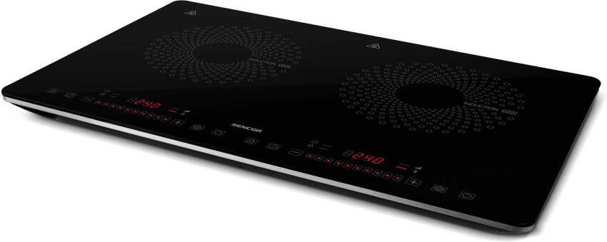 Sencor SCP 4501BK – Inductie Kookplaat – Vrijstaand – 2 kookzones – 3400 W