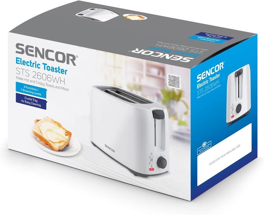 Sencor STS2606WH broodrooster wit