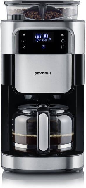 Severin Koffiezetapparaat met maalwerk KA 4813 1 25 l Maalgrofheid en koffiehoeveelheid instelbaar warmhouden: tot 60 min. timer