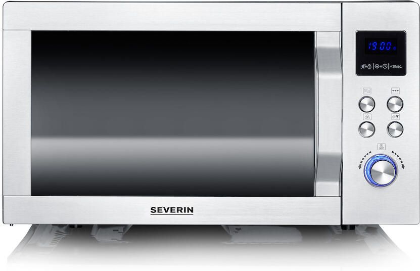 Severin MW 7777 Combi magnetron – Glazen Bodem zonder Draaiplateau – Ultra-Hetelucht tot 230 °C 25 Liter RVS - Foto 11