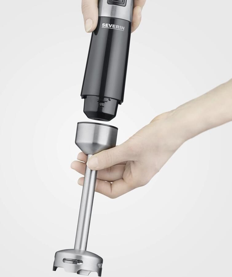 Severin SM 3771 Staafmixer 600 W RVS (geborsteld) Zwart