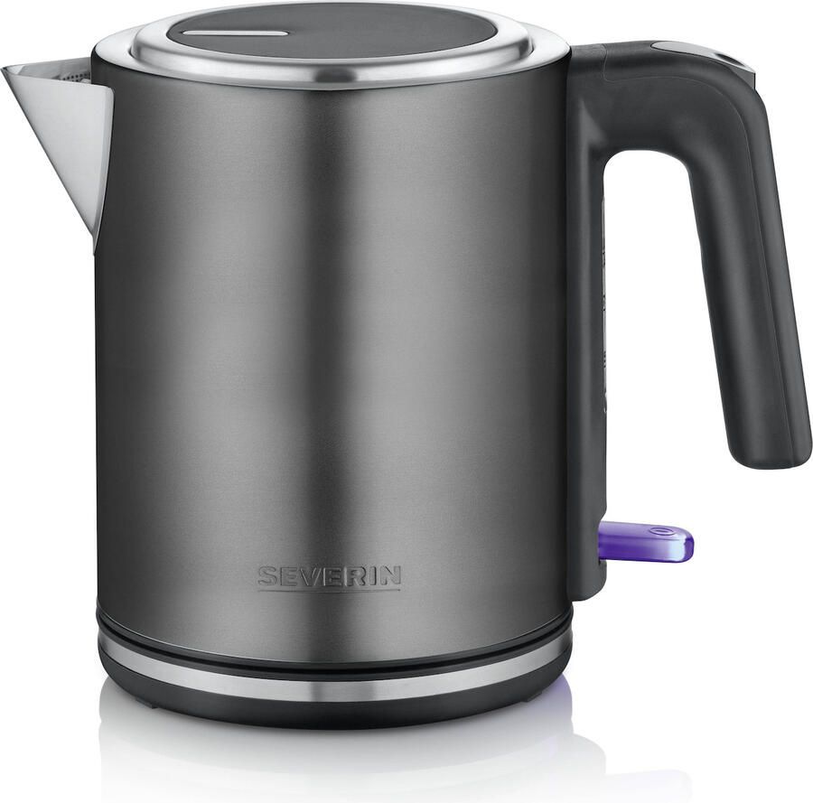 Severin WK 9342 Waterkoker – 2400W – RVS – 360° Draadloos – Compact Zwart - Foto 1