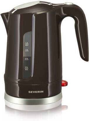 Severin WK 3427 Waterkoker hoogwaardig roestvrij staal XXL-opening bediening met één hand Rood