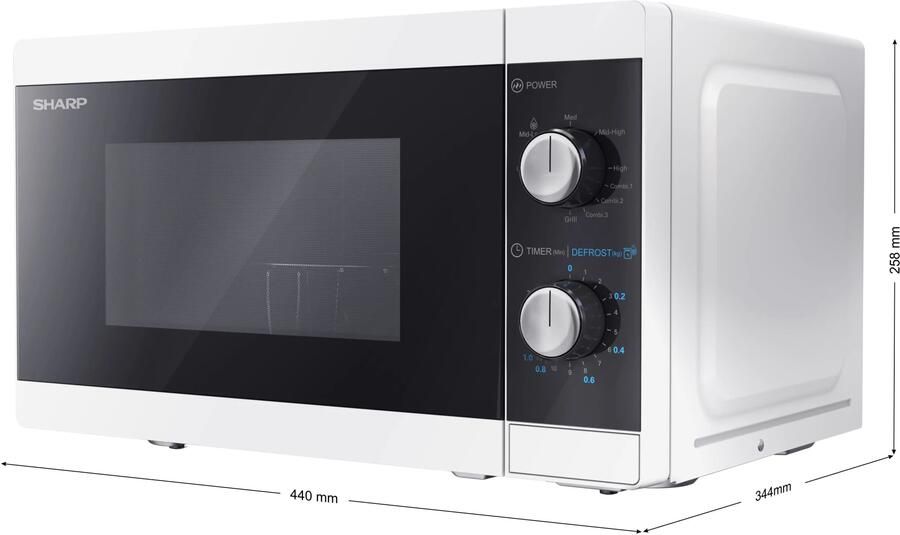 Sharp Magnetron Combi YC-MG01E-W | Keuken- en Kookartikelen | Keuken&Koken Microgolf&Ovens | 4974019151915 - Foto 2