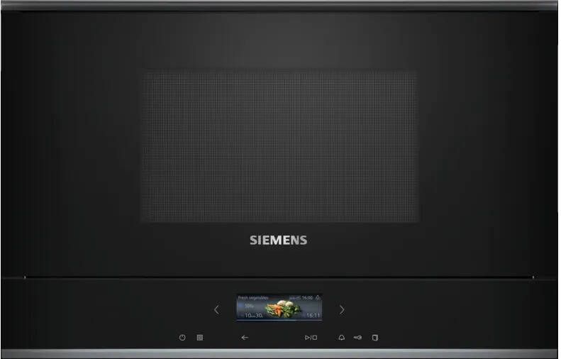 Siemens iQ700 BF722L1B1 Ingebouwd Solo-magnetron 21 l 900 W Touch Zwart