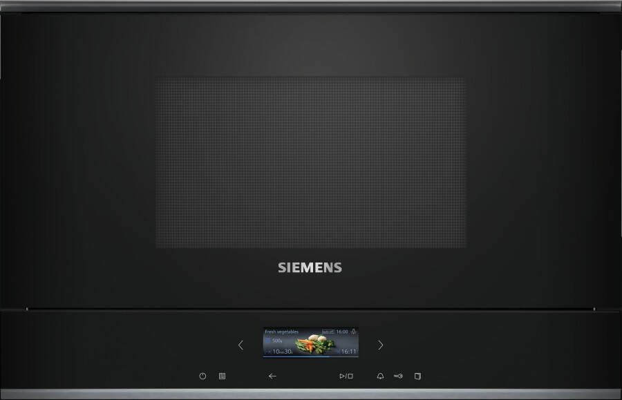 Siemens iQ700 BF722L1B1 Ingebouwd Solo-magnetron 21 l 900 W Touch Zwart - Foto 3