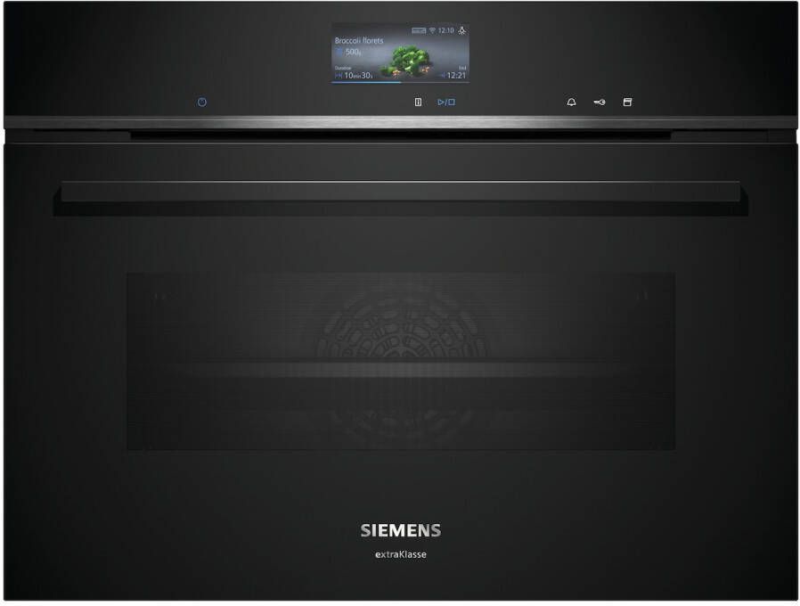 Siemens iQ700 CS736GCB1F stoomoven Middelmaat Zwart Roestvrijstaal Touch