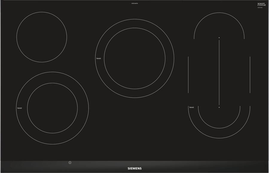 SIEMENS Elektrische kookplaat van SCHOTT CERAN ET875LMP1D 20 % meer vermogen bij het opwarmen dankzij powerboost-functie - Foto 4