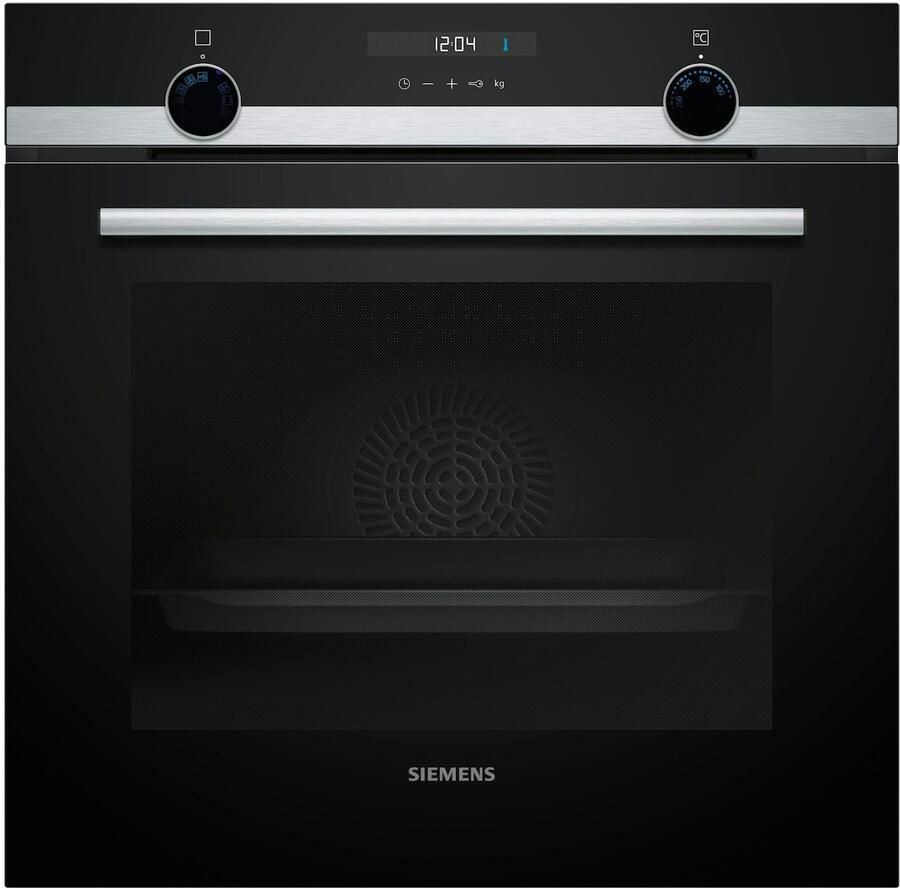 Siemens HB537GES3 iQ500 Inbouwoven 60 x 60 cm 71 l Inox Eenvoudig te reinigen met Hydrolyse en ecoClean