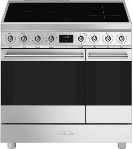 Smeg C92IMX2 Inductie fornuis Rvs