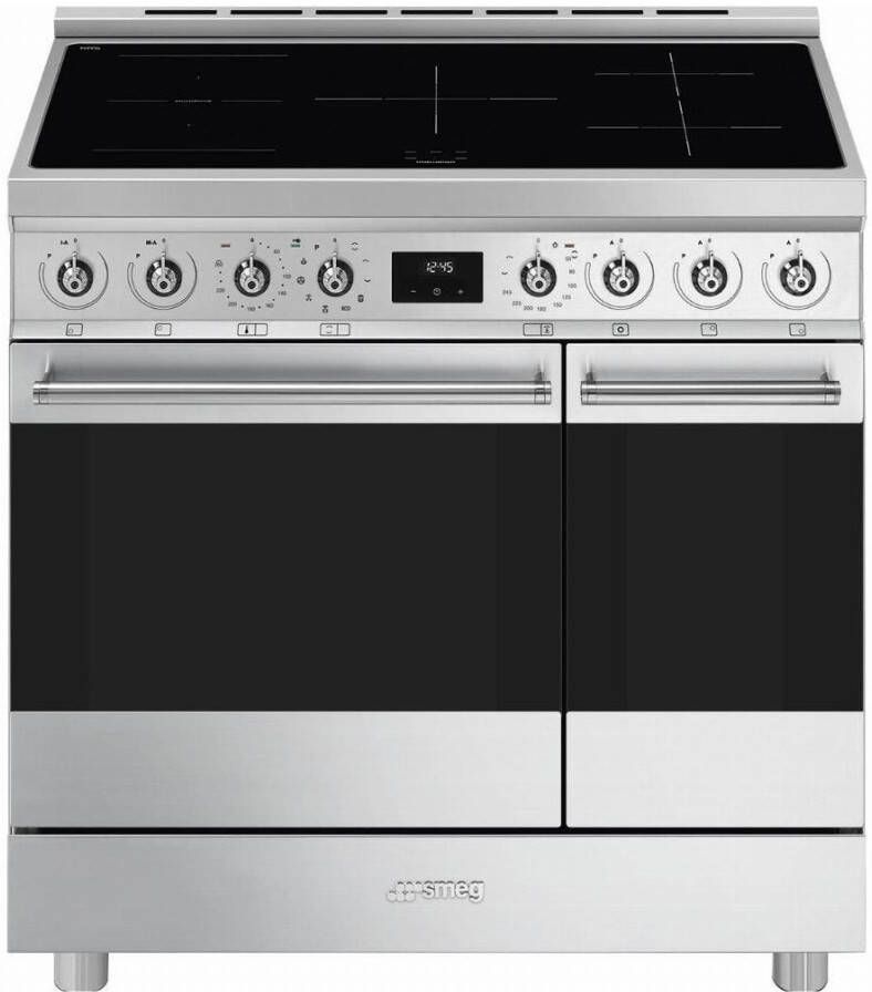 Smeg C92IPX2 Inductie fornuis Grijs