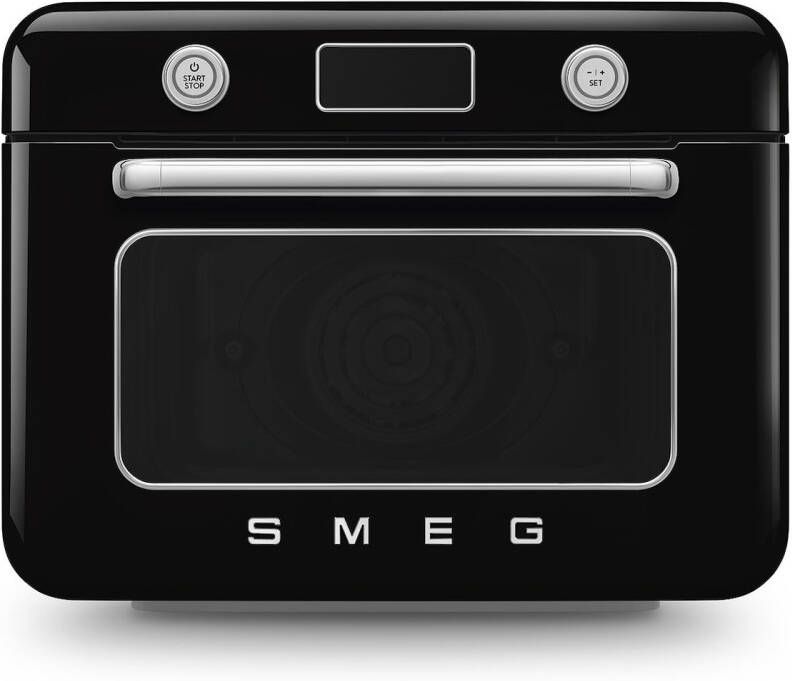 Smeg COF01BLEU Vrijstaande Combi-Stoomoven Zwart Jaren 50 Design