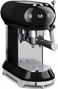 Smeg Handmatige espressomachine ECF01BLEU Zwart Jaren '50-stijl
