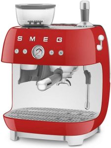 Smeg EGF03RDEU Espressomachine met geïntegreerde bonenmaler Rood