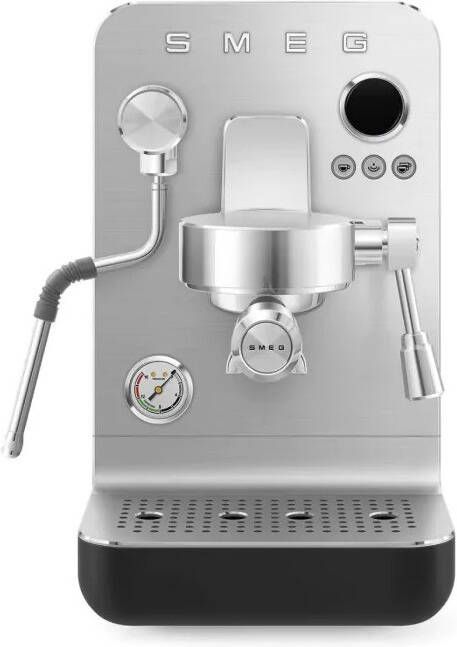 Smeg EMC02BLMEU Espressomachine Minipro Mat zwart