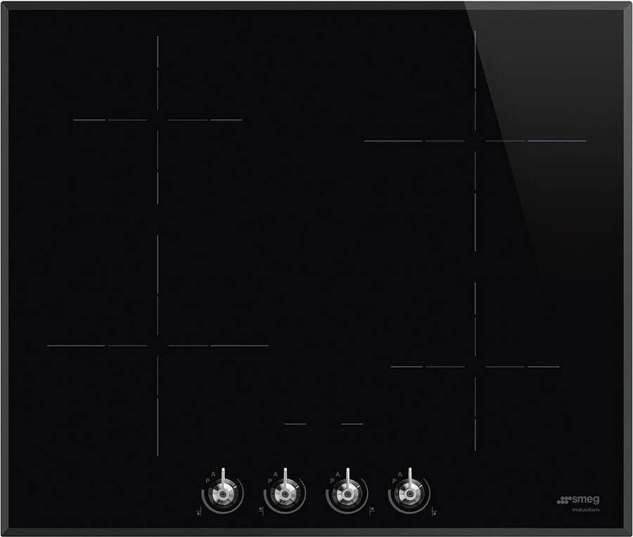 Smeg Classic SI364BM kookplaat Zwart Ingebouwd 60 cm Inductiekookplaat zones 4 zone(s)