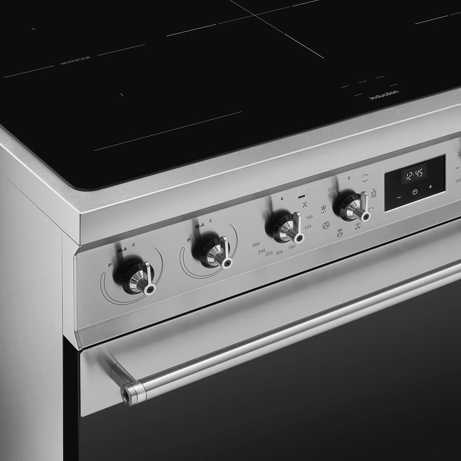Smeg Symphony C92IMX2 fornuis Vrijstaand fornuis Electrisch Inductiekookplaat zones Roestvrijstaal - Foto 2