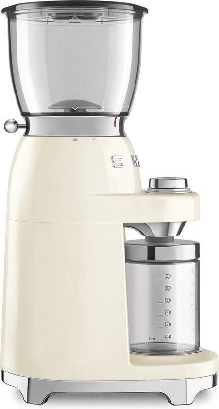 Smeg CGF11CREU Elektrische koffiemolen Crème 30 maalstanden