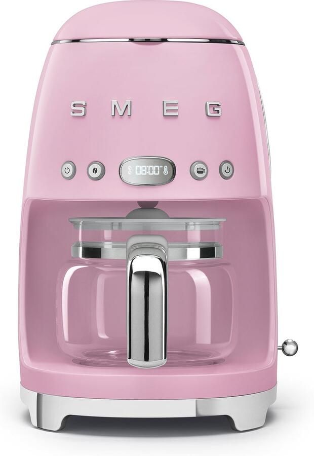 Smeg DCF02PKEU Filterkoffiemachine Roze Warmhoudfunctie
