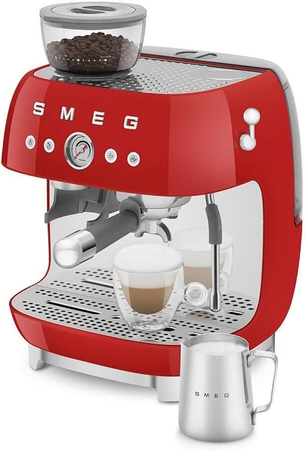 Smeg EGF03RDEU Espressomachine met geïntegreerde bonenmaler Rood - Foto 2