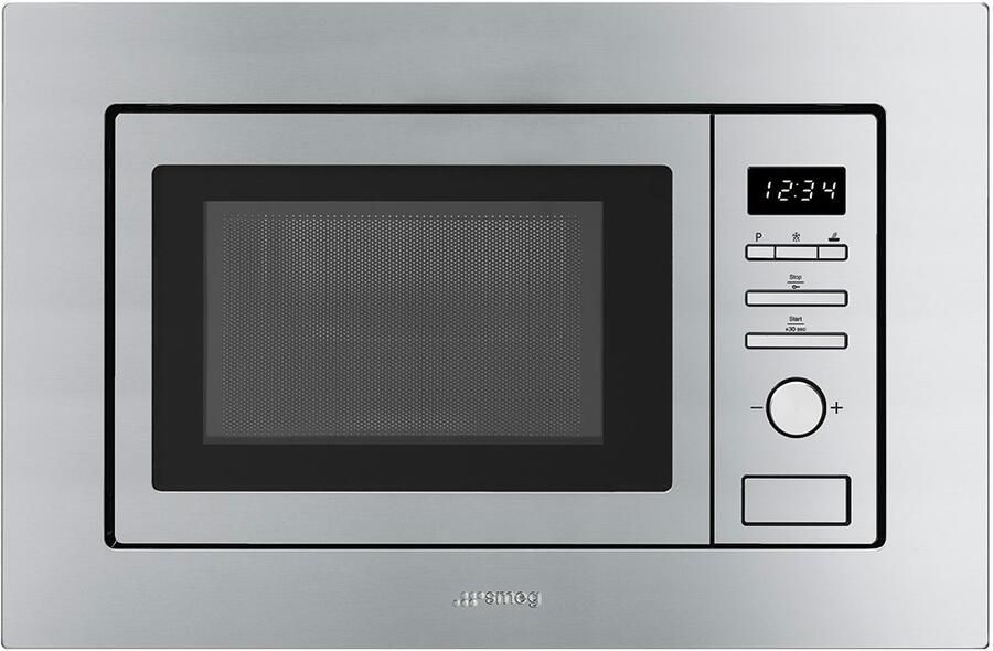 Smeg FMI020X Inbouw Magnetron Met Grill RVS 20 Liter 800 Watt Compact Inbouwmodel - Foto 2